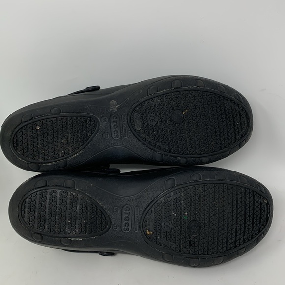Crocs Mercy Work Women's Clogs Slip on Black Shoes Size 11 - Picture 7 of 8